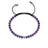Amethyst | 925er Sterlingsilber | Makramee-Armband mit Fokus-Edelstein